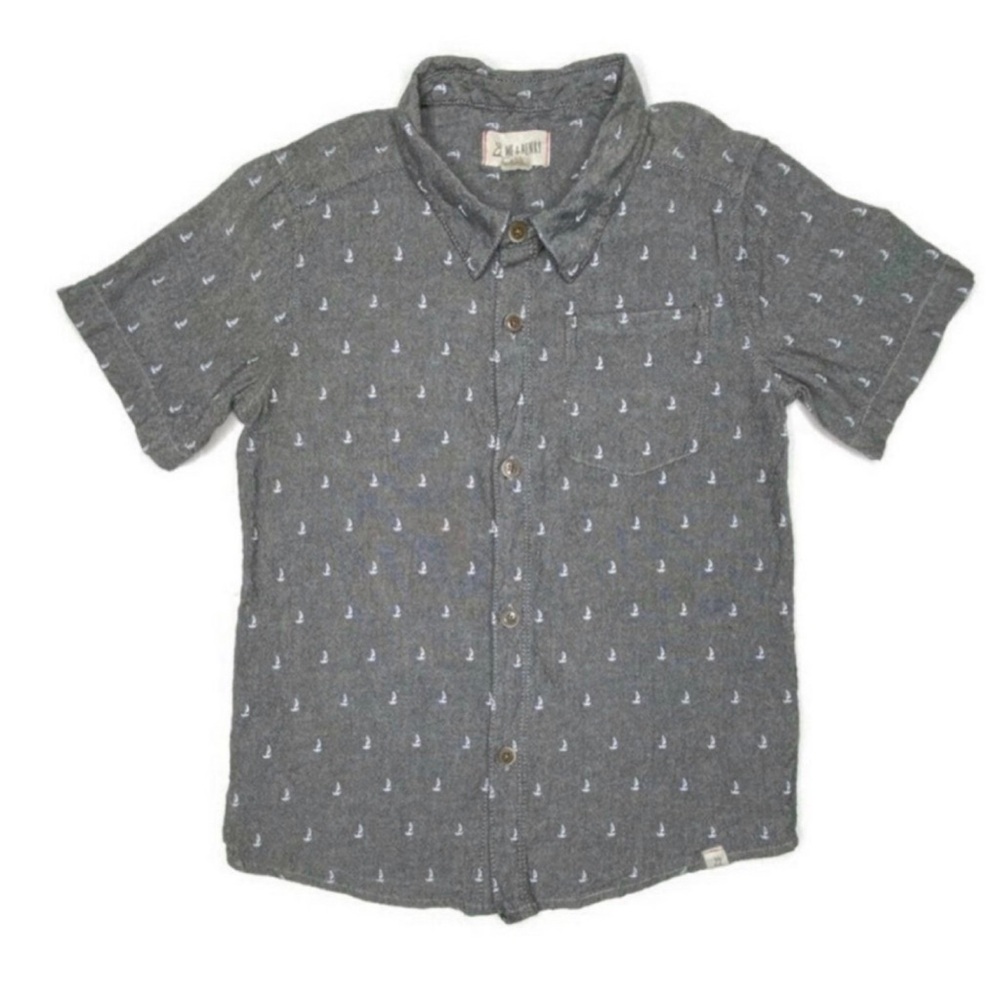 Me & Henry Sailboats Button Up Shirt